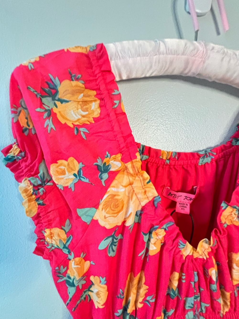 NWT Betsey Johnson Maxi Dress Floral Size XS Coquette Feminine - Picture 5 of 10